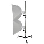 walimex pro treppiede con ruote, 223cm,con 2 supporti