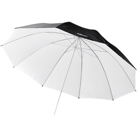 walimex pro ombrello riflettente nero/bianco, 150cm