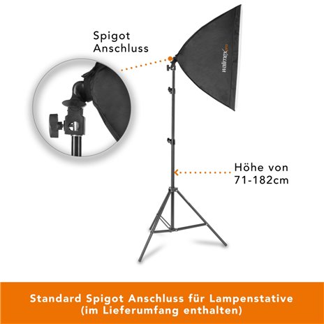 Walimex pro LED 60W Softbox 40x60cm Bi color Set 2