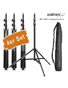 walimex WT-806 treppiede lampada 256cm kit 4 pz.