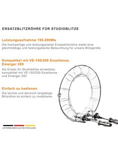 walimex pro Flash tube per Emerger 200 2