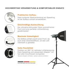 walimex pro Softbox Basic 40x40 2