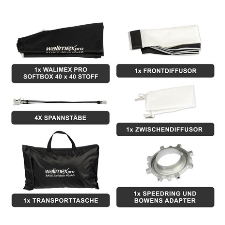 walimex pro Softbox Basic 40x40