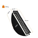 walimex pro Softbox Essential Striplight 30x120