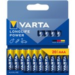 1x20 Varta Longlife Power Micro AAA LR 03            0490312