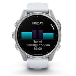 Garmin fenix 8 (43mm) bianco pietra/argento