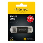 Intenso Twist Line         256GB USB Stick 3.2  USB-C & USB-