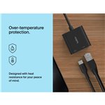 Belkin Connect USB-C Ethernet Adapter 100W PD black INC019bt