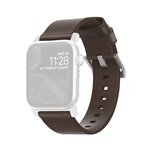 Nomad Strap Modern Leather Brown Connector Silver 38/40/41 m