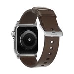Nomad Strap Modern Leather Brown Connector Silver 38/40/41 m