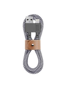 Native Union Belt Cable USB-A to Lightning 1,2m Zebra