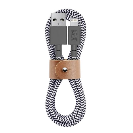 Native Union Belt Cable USB-A to Lightning 1,2m Zebra