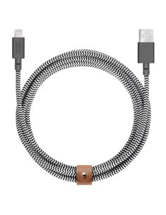Native Union Belt Cable USB-A to Lightning 3m Zebra