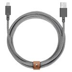 Native Union Belt Cable USB-A to Lightning 3m Zebra