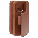 Decoded Leather Detachable Wallet for iPhone 15 Pro Tan