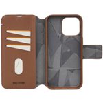 Decoded Leather Detachable Wallet for iPhone 15 Pro Tan