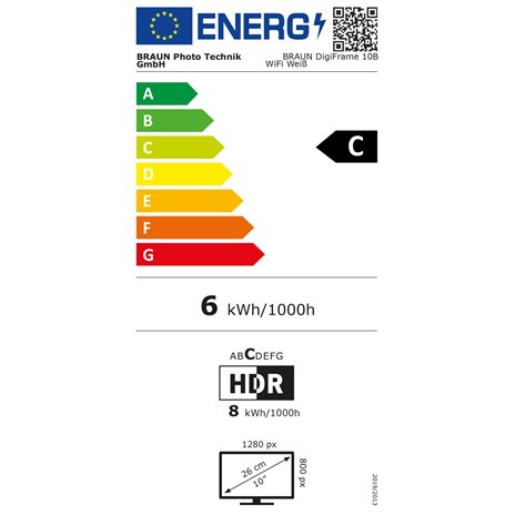 Braun DigiFrame 10X WiFi bianco 25,7cm (10,1 )