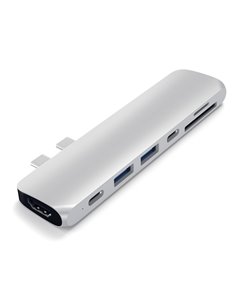 Satechi Type-C Pro Hub con 4K HDMI argento
