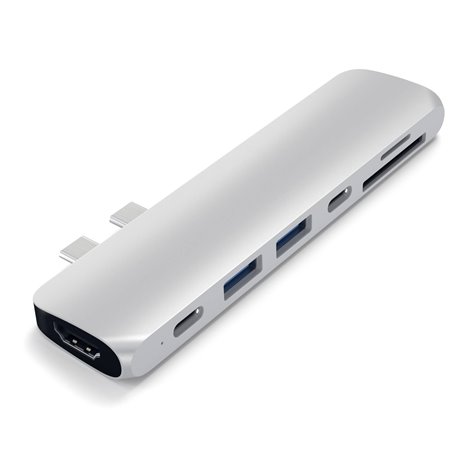 Satechi Type-C Pro Hub con 4K HDMI argento