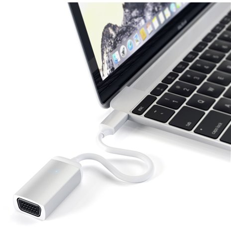 Satechi Type-C zu VGA adatt. argento