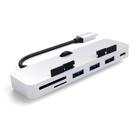 Satechi aluminio Type-C Clamp Hub Pro argento