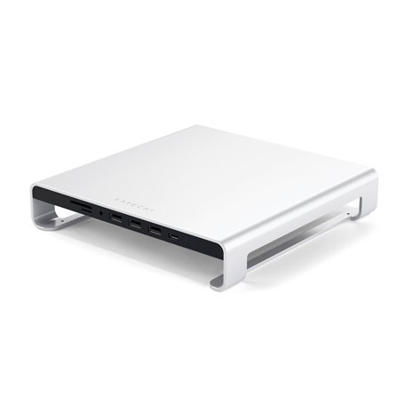 Satechi aluminio Monitor Stand Hub for iMac argento