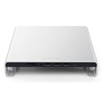 Satechi aluminio Monitor Stand Hub for iMac argento