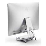 Satechi aluminio Monitor Stand Hub for iMac argento