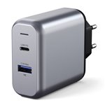 Satechi 30W Dual Port Wall caricabatt. space grigio