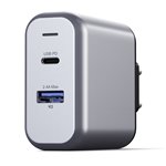 Satechi 30W Dual Port Wall caricabatt. space grigio