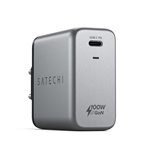 Satechi 100W USB-C PD GaN caricabatt. parete grigio spazio