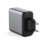 Satechi 100W USB-C PD GaN caricabatt. parete grigio spazio