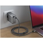 Satechi 100W USB-C PD GaN caricabatt. parete grigio spazio