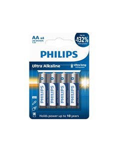 1x4 Philips Ultra Alkaline AA batteria