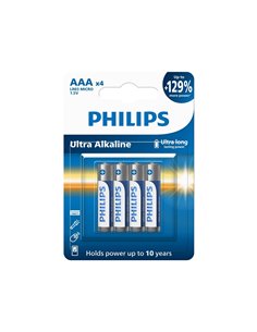 1x4 Philips Ultra Alkaline AAA batteria