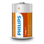 1x2 Philips LongLife D batteria