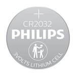 1x2 Philips Lithium 3.0V CR2032 batteria bottone