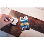 1x2 Philips Lithium 3.0V CR2032 batteria bottone